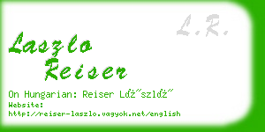 laszlo reiser business card